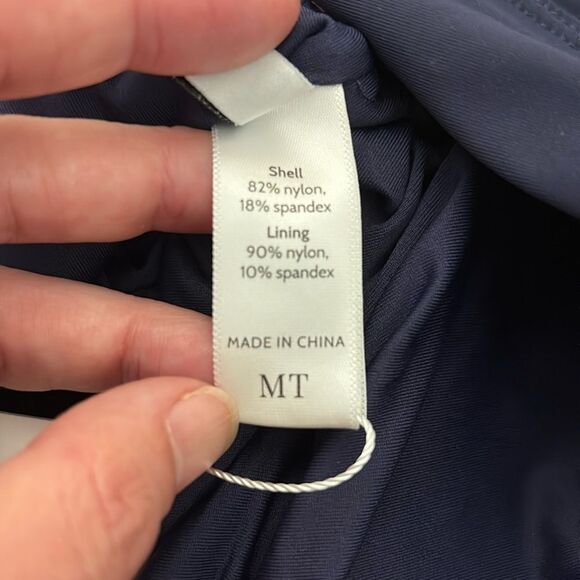 Andie The Mykonos One Piece LT Swimsuit Navy size M NWT minimalist long torso - Picture 6 of 7